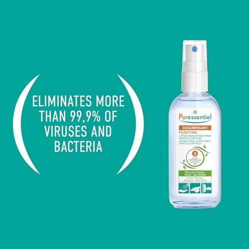 Puressentiel Natural Antibacterial Spray 80ml for hands & surfaces — view 3