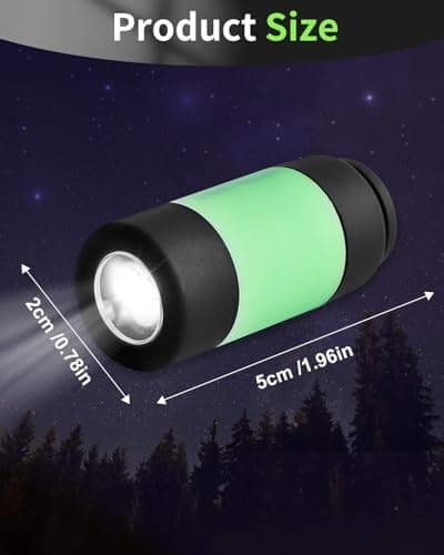 UCEC 8 Pack EDC Mini Torch Keyring, Rechargeable Keychain Flashlight — view 6