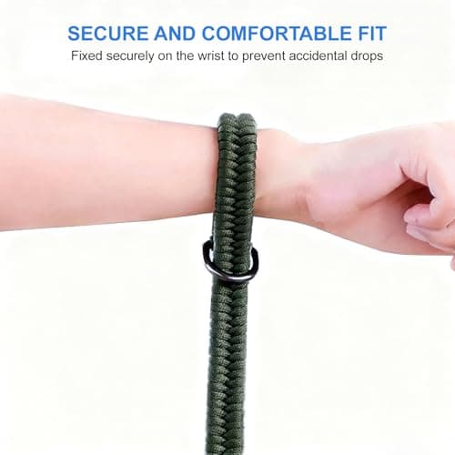 2 Pcs Paracord Camera Wrist Strap with Quick‑Release Buckles, Adjustable D‑Ring Safety Camera Hand Straps for DSLR and Mirrorless Cameras, Ideal for Travel and Outdoor Photography — view 3