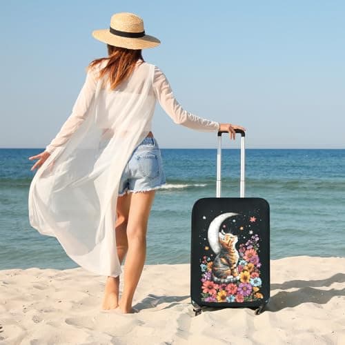 Chostky Luggage Cover for Suicase, Washable & Stretchable Suitcase Cover, Approved Travel Baggage Covers, Personalized Suitcase Protectors Accessories Baggage Covers (Style 8, XL(29-32 Inch)) — view 5