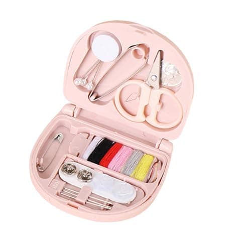 Fizzix Mini Sewing Kit Small Sewing Kit Travel Sewing Kit - Compact Travel Sewing Kit with Scissors, Thimble, Buttons, Safety Pins & More, Ideal for Home, Travel, & Emergency Repairs