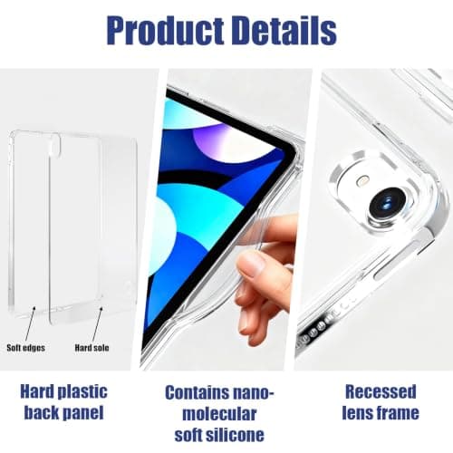 Clear Case for iPad Mini 7th(A17 Pro)2024/Mini 6th Generation 2021, 8.3in — view 4