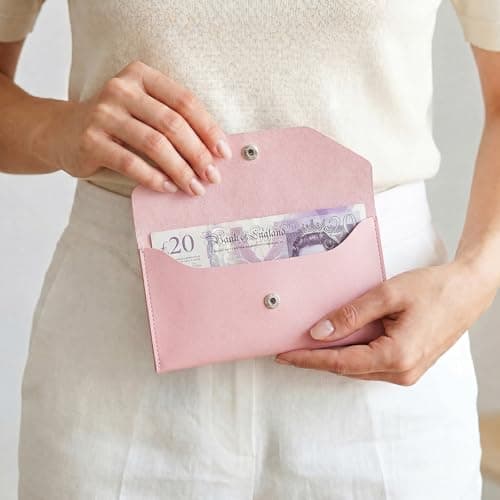 Geukmun Money Wallet- Reusable Travel Wallet for Travel and Budgeting, Money Pouch for Cash Gifts, Waterproof Budget Envelopes, Money Pouch Cash Holder (Pink) — view 4