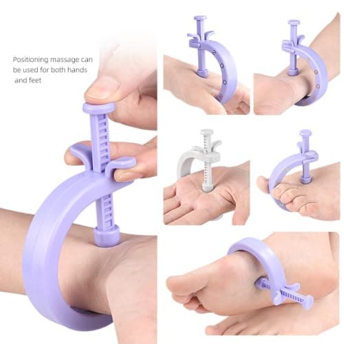 Portable Manual Massage Tool with Knob Massage for Foot, Purple — view 5
