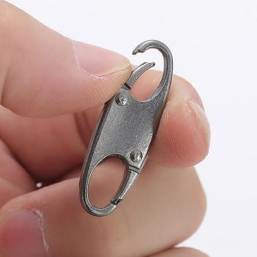 6pack Anti Theft Bag Clip Set for Women,Small Backpack,Black — view 5