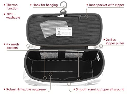 BRISA VW Collection - T1 Bus Camper Toiletry Bag Cosmetic Case — view 2