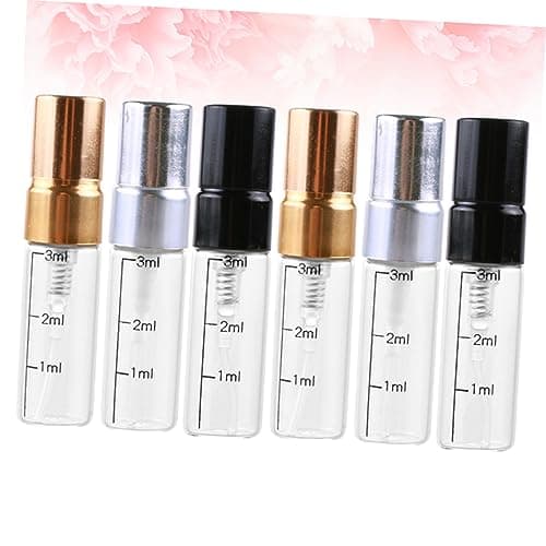 PartyKindom 6 Pack 3ml Glass Scale Spray Bottle for Makeup and Skincare — view 4