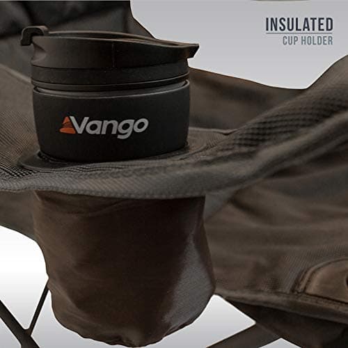 Vango Goliath X-Large Padded Camping Chair for Adults [Amazon Exclusive], Extra Wide Seat with Insulated Drinks Holder, Folding Garden Chair for Outdoors, Fishing, Beach — view 4