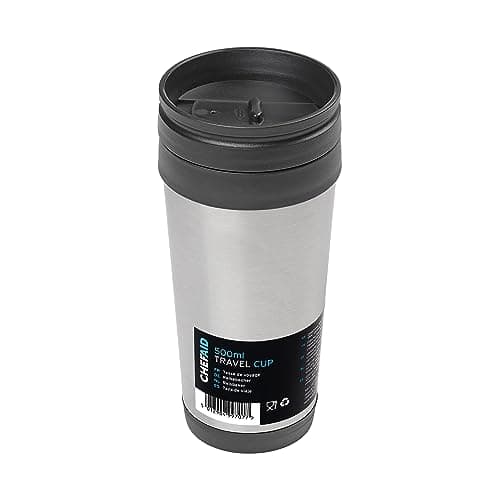 Chef Aid 500ml Travel Cup, Perfect for Commuting, Active Lifestyles, Sutiable for Hot and Cold Drinks, Leakproof Design, Dishwasher Safe, BPA-Free, Metalic