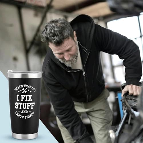 Birthday Gifts for Men, Stainless Steel Travel Tumbler, Funny Gifts Socks — view 5