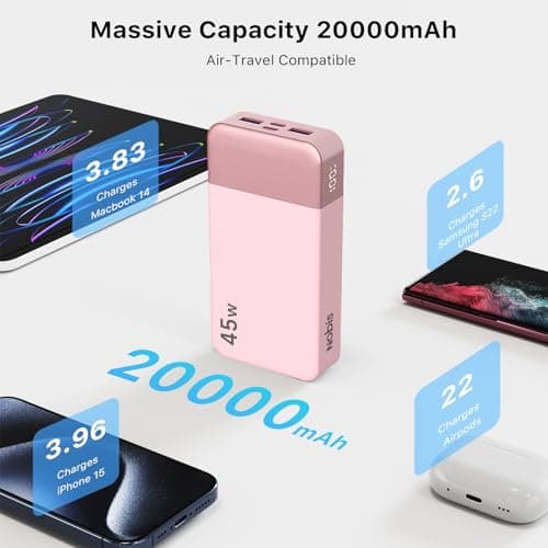 NOBIS Power Bank Fast Charging 45W 20000mAh Portable Charger — view 3