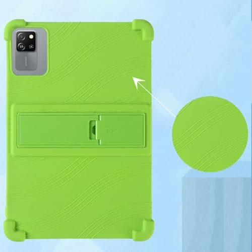 INSOLKIDON Compatible with Case for Blackview Tab 60 WiFi 10.1 inch tablet, Full Coverage Ultra Slim adjustable Stand Silicone Shockproof Lightweight Protective Cover Case (Sky Blue) — view 3