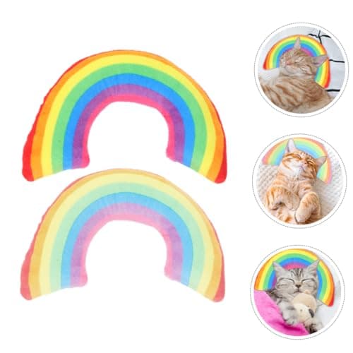 BELLIFFY 6 Pack U Shaped Catnip Pillow Toys for Cats Washable Polyester and Pp Cotton Cat Pillow Comfortable Sleeping Toy and Pet Rest Areas — view 2