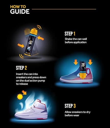 Crep Protect Shoe Deodorizer Spray - Foot & Shoe Odor Eliminator for Smelly Shoes, Sneakers, Boots, Suede & Nubuck - 24-Hour Freshness, Refreshing Scent (Fresh Linen, 150ml) — view 5
