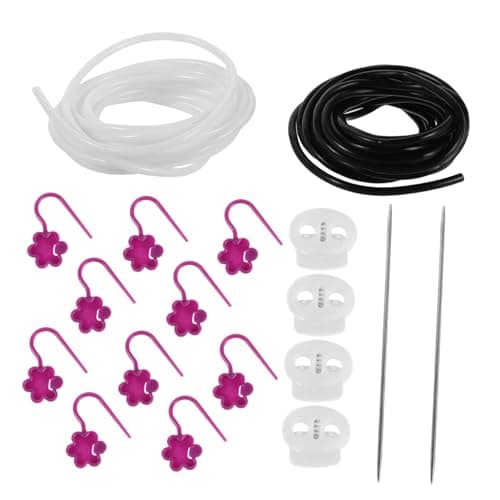 DIYEAH Knitting Tool Crochet Needles Tapestry Stitch Double Stitch Locks Point Protectors Yarn Stoppers Craft Accessories Safety Cords Guards Row Counters Travel Kit