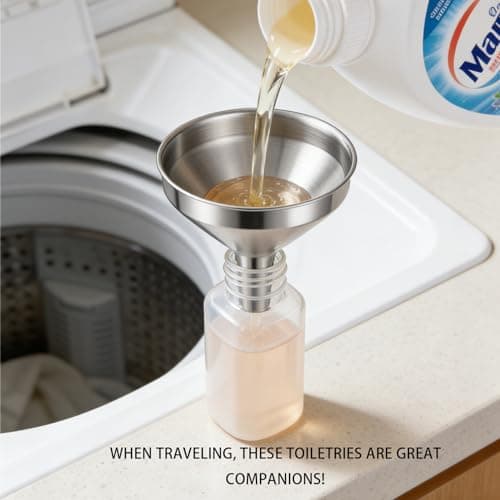 6 Pcs Small Funnels,Mini Metal Funnels for Filling Bottles or Containers — view 6