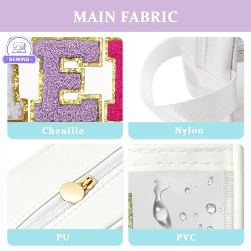 COSHAYSOO Clear MEDS Bag Travel Medicine Zipper Pouch Small Medication Drug Pills Storage Case, Preppy Cute Cruise Air Car Traveling Essentials Accessories Organizer Easter Gift for Women Teen Girls — view 4