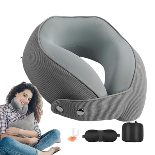 U Shaped Neck Pillow Magnetic Buckle Sleep Masque — view 4