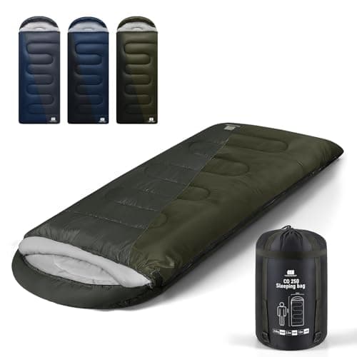 TANSTRIDER 0°C Winter XXL Sleeping Bags for Adults Cold Weather,Camping Sleeping Bag for Kids with Compression Sack,4 Season Camping Essentials Gear for Hiking,Traveling,Outdoor,Backpacking