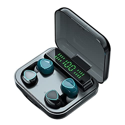 Xweptuy TWS Couple Earbuds Wireless HIFI Stereo Noise Reduction IPX7 Waterproof Earphone