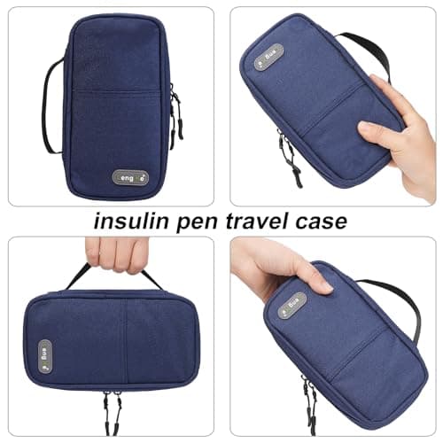 JAKAGO Water-Repellent Insulin Cooler Travel Case with 2 Large Ice Pack — view 3