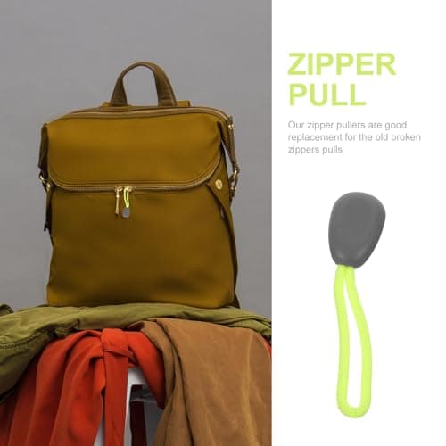 NUSITOU 30pcs Zipper Pull Tab for Coats Clothes Replacement DIY Repair Kit Zipper Head for Luggage Bags for Outdoor Backpacking Accessories — view 3