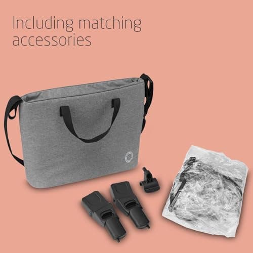 Maxi-Cosi Zelia S Trio 3-in-1 Prams Travel System, 0 - 4 Years, Up to 22 kg, Foldable, Compact and Reclining Baby Pushchair, with CabrioFix S i-Size Baby Car Seat, Accessories, Nursery Bag, Grey — view 6