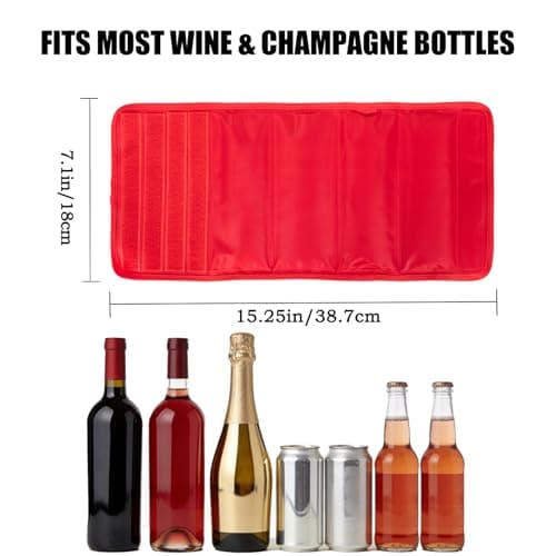 Gel Wine Bottle Cooler Sleeve - Freestanding Carrier for Red, White Wine & Champagne - Reusable Chilling Sleeve with Secure Fit — view 5