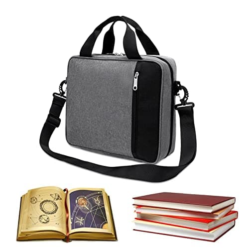 HINAA Bible Cover A4 Book Bags With Handle And Zippered Pocket, Bible Case Church Bag Travel Document Organizer, For Men Women Father Kids