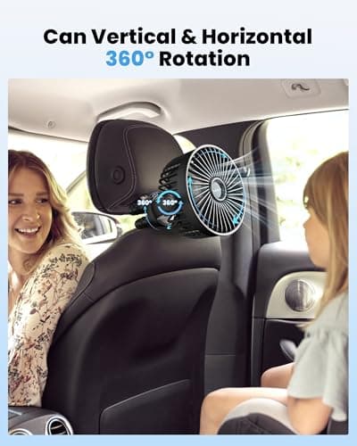 welodorir Portable Pram Fan Rechargeable Small Personal Mini USB Clip on Fan with Flexible Tripod 3 Speed 360° Rotate Handheld Desk Fans for Stroller Car Seat Crib Travel Outdoor (Black) — view 3