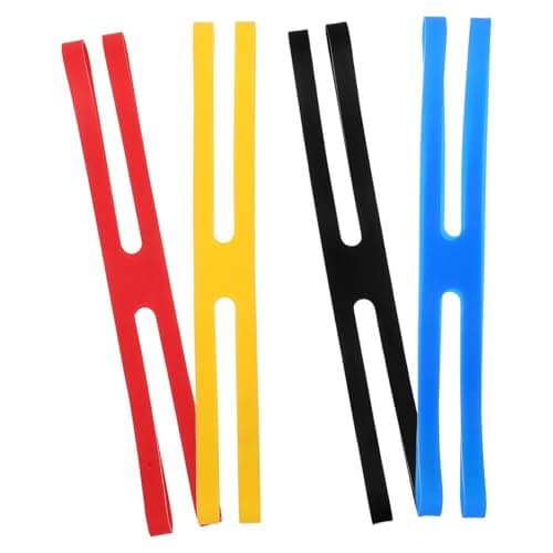 4pcs H Shape Silicone Cable Ties for Lunch Box and Utensils Travel