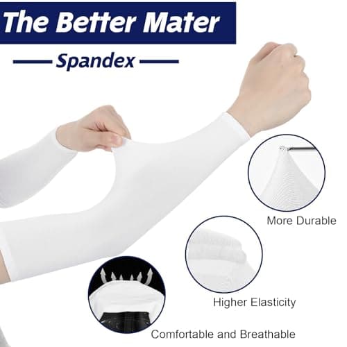Ouligay 2 Pairs Uv Sun Protection Kids Arm Sleeves Kids Cooling Arm Sleeves Upf 50 Uv Compression Sleeve For Youth Boys Girls Sports Baseball Football Volleyball — view 5