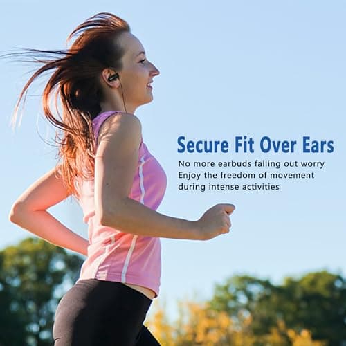 MOXKING Wired Earhook Sport Earphones with Microphone & Volume Control — view 6