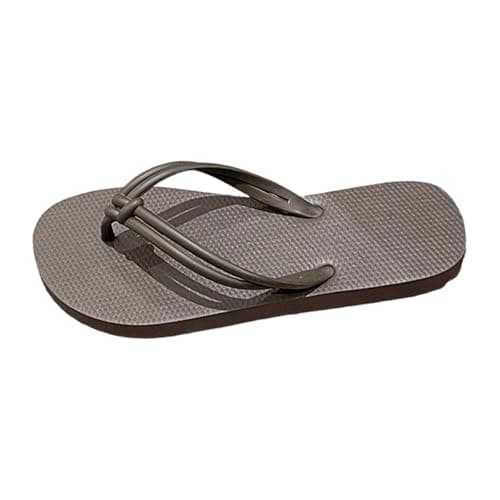 Women's Flip Flops Fashion Summer Beach Sandals with Arch Support Yoga Mat Cushion Trendy Lightweight Non-Slip Thong Slippers for Pool Shower Outdoor Comfortable Coffee