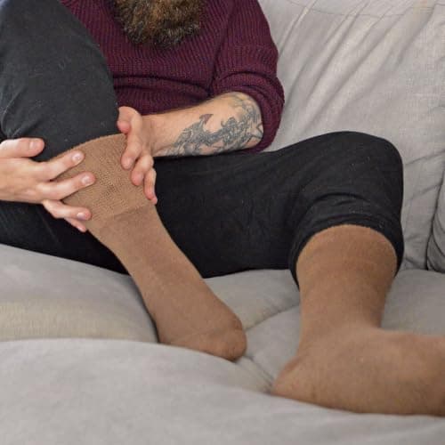 3 Pairs Bamboo Thermal Socks for Winter | THMO | Mens & Ladies Sizes | Warm Thick Bamboo Socks (7-11, Black) — view 2