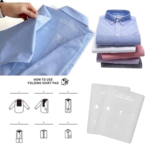 EQLEF® Wrinkle-proof Shirt and Ties Travel Storage Bag Shirt Carrier Portable Shirt Organizer With Handle For Travel Packing Business Trip (Blue) — view 5
