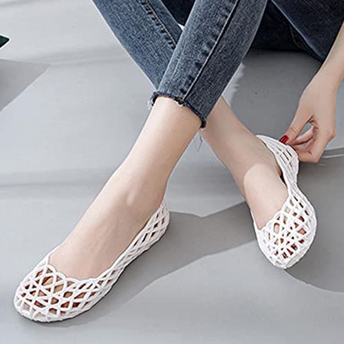 Womens Wide Fit Sandals UK Clearance Ladies Closed Toe Flat Sandals Summer Orthotic Slides Hollow out Shoes Casual Walking Sandal Lightweight Footwear Non Slip Slippers Lightweight for Travel — view 4