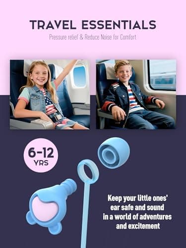 Naiicute Kids Ear Plugs 6+yrs, Reusable Noise Canceling Ear Protection 26dB — view 4