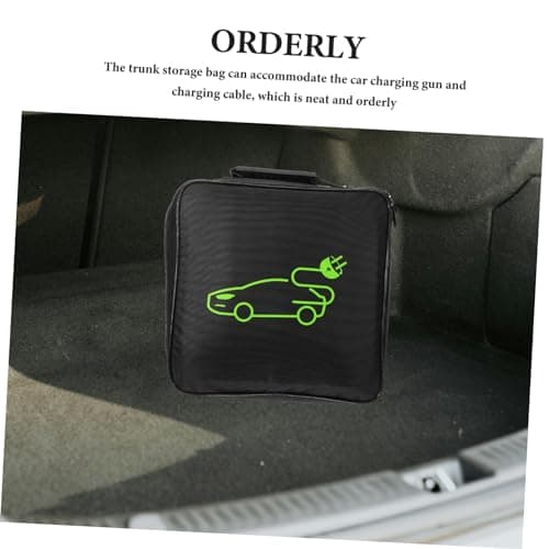 GALPADA Black Oxford Cloth Ev Charger Bag for Car Travel Storage — view 4