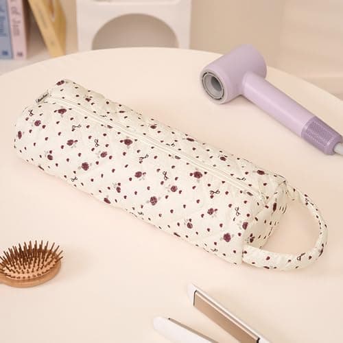 MUU Portable Hair Dryer Bag,Lightweight & Foldable Hair Dryer Organizer,Large Capacity Travel Storage Bag for Most Hairdryers,Curling Irons and Straighteners — view 4
