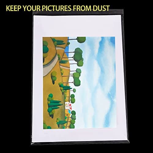 A4 Clear Self-adhesive Bags 100 Pack, 22x30CM Self Sealing Cellophane Display Bag/Sealable Bags, Food Safe, A4 Cello Bags OPP for Cookies,Cards,Envelopes,Pictures — view 5
