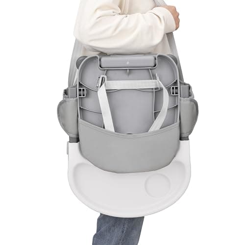 Cozy N Safe Dee Highchair Portable Foldable Compact, Lightweight (Grey) — view 6