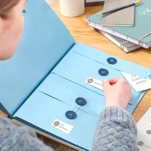 in Case I Die Binder, Important Document Organizer Folder with Stickers, Portable Emergency Planning File Binder for Home, Office, Work, School & Family Records — view 3