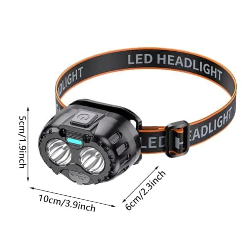 Headlamp Torch 250 Lumen LED Adjustable Hands-Free Lightweight — view 5