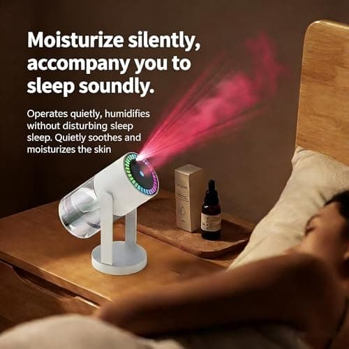USB Cool Mist Humidifier 550ml with 7-Color Night Light — view 4
