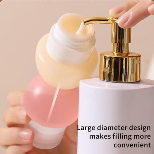 Tktouci Travel Bottles for Toiletries - Silicone Leakproof Double-Ended Tubes - Travel Size Bottles,for Conditioner Mouthwash Liquid Soap Lotion Sunscreen Hair Gel Creams Body Wash — view 3