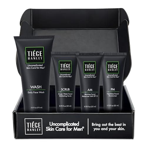 Tiege Hanley Essential Men's Skin Care Set, 30-Day, 4 Piece Kit