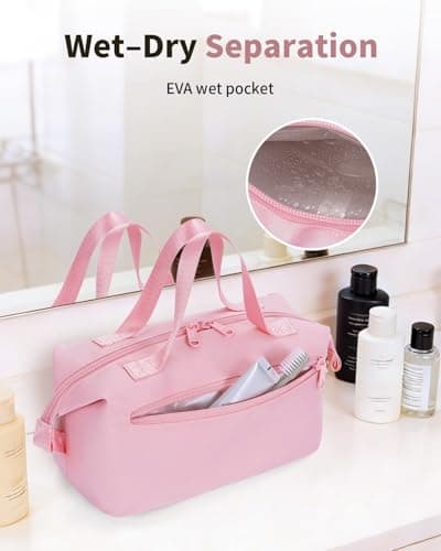 ECOHUB Toiletry Bags for Women, Travel Wash Bag for Toiletries — view 5