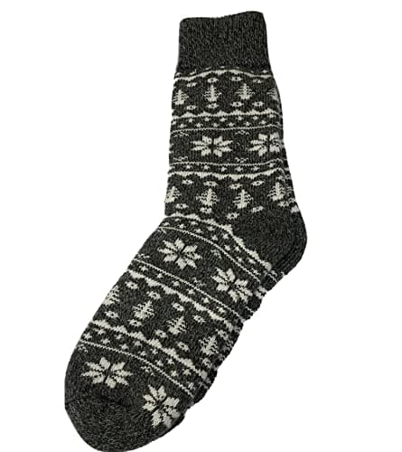 Berry & Wilson 2 Pairs Men’s Heavy Duty Wool Thermal Socks, Yellow, One Size — view 6