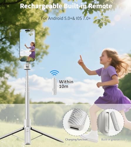 TONEOF 68" Magnetic Selfie Stick Phone Tripod, Phone Stand for Magsafe — view 6